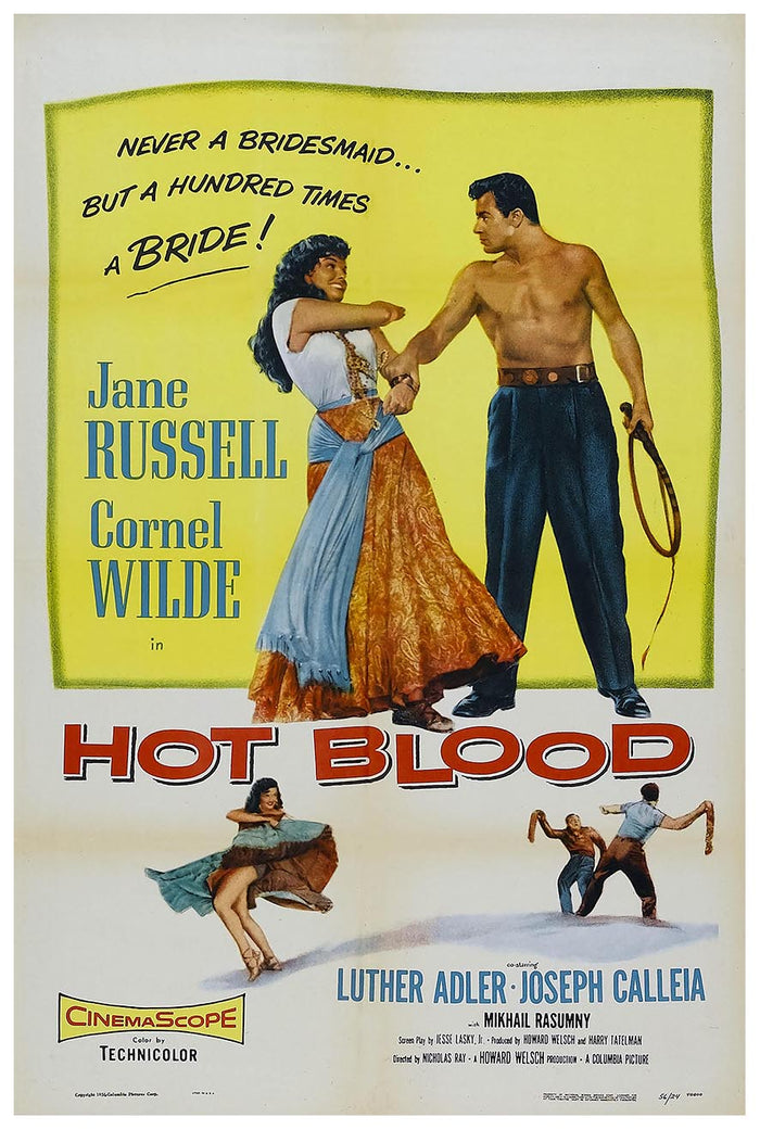 Hot Blood 1956 - Vintage Classic Movie Poster