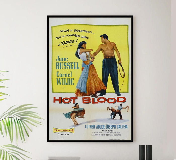 Hot Blood 1956 - Vintage Classic Movie Poster