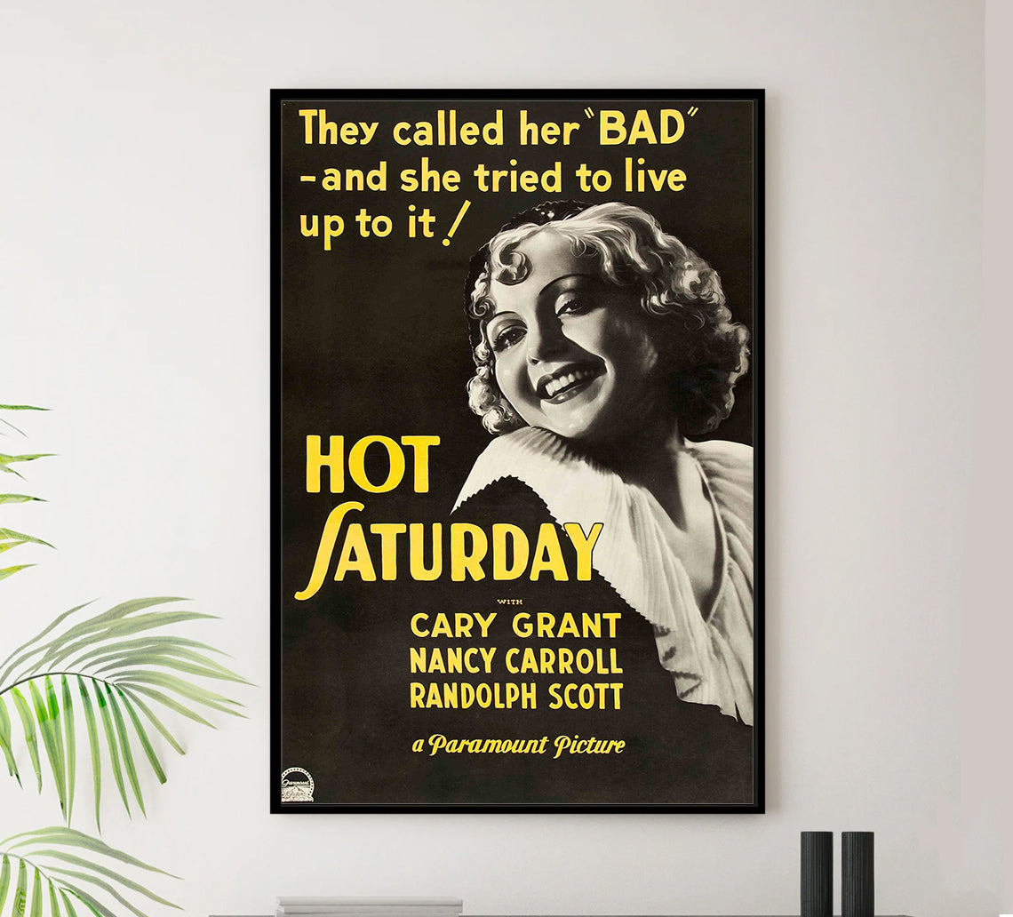 Hot Saturday 1932 - Cary Grant - US - Classic Movie Poster