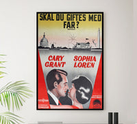 Houseboat 1958 - Cary Grant - Denmark - Classic Movie Poster