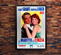 Houseboat 1958 - Cary Grant - Italy(2) - Classic Movie Poster