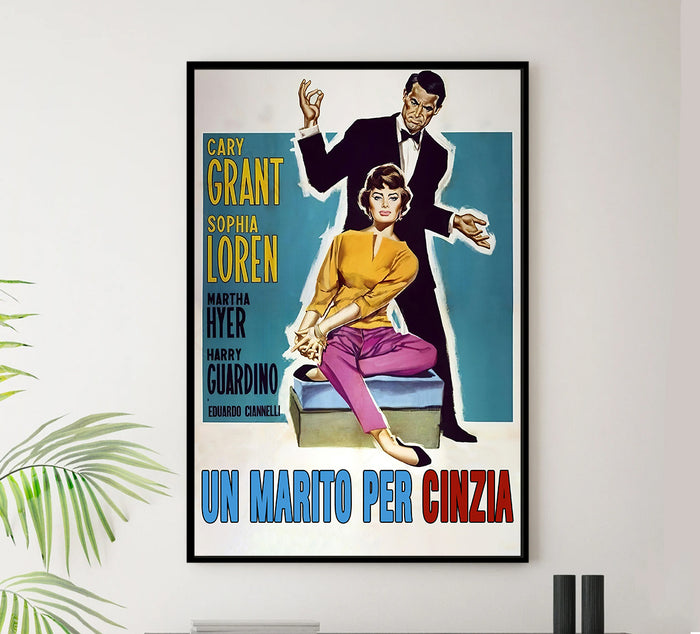 Houseboat 1958 - Cary Grant - Italy - Classic Movie Poster