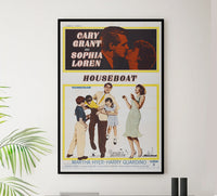 Houseboat 1958 - Cary Grant - US - Classic Movie Poster