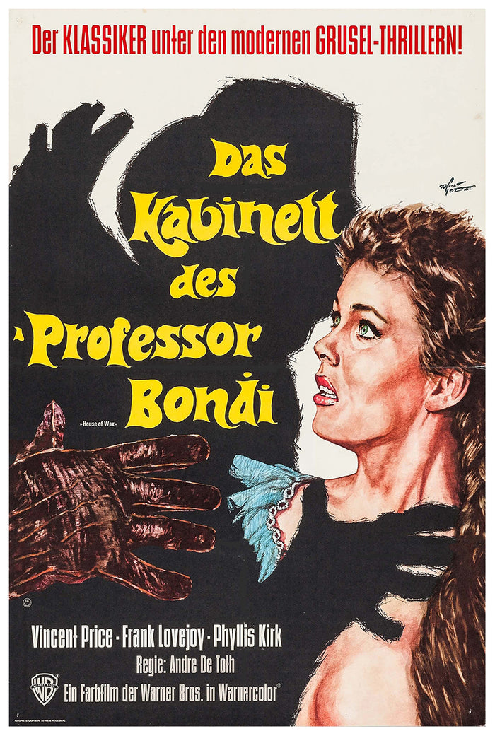 House of Wax 1953 - Germany - Classic Movie Poster