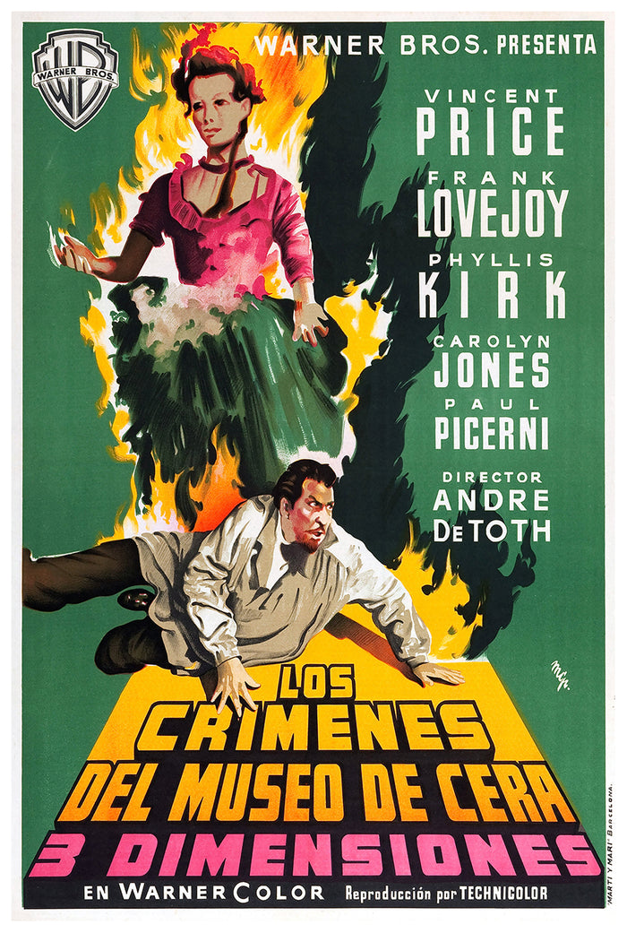 House of Wax 1953 - Spain (2) - Classic Movie Poster