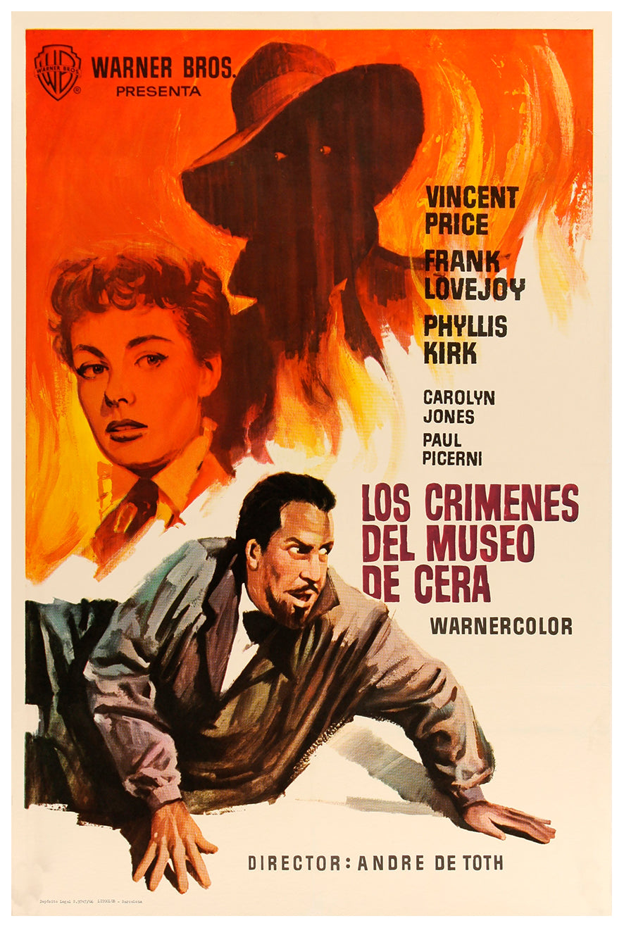 House of Wax 1953 - Charles Bronson - Spain - Classic Movie Poster