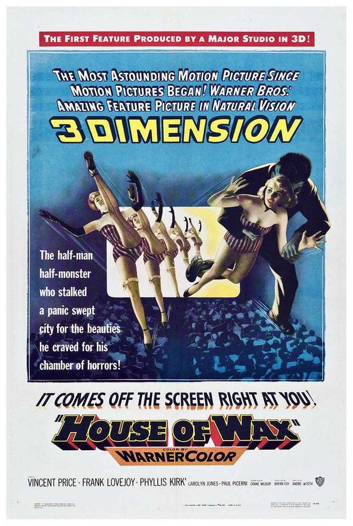 House of Wax 1953 - US (2) - Classic Movie Poster