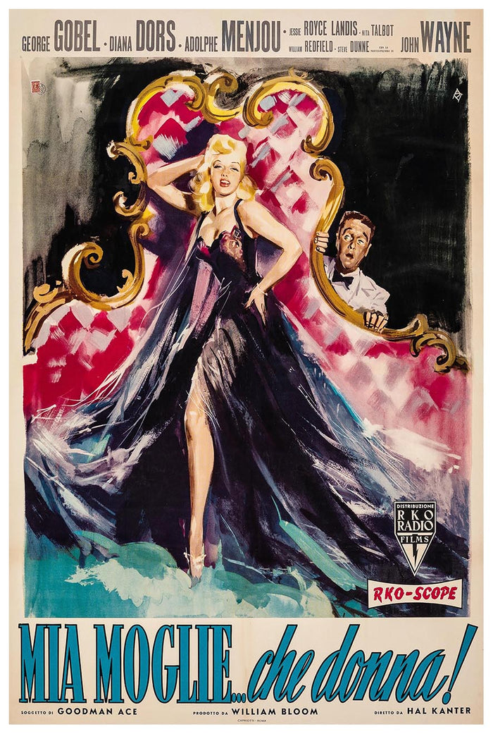 I Married a Woman 1958 - Italian - Vintage Classic Movie Poster