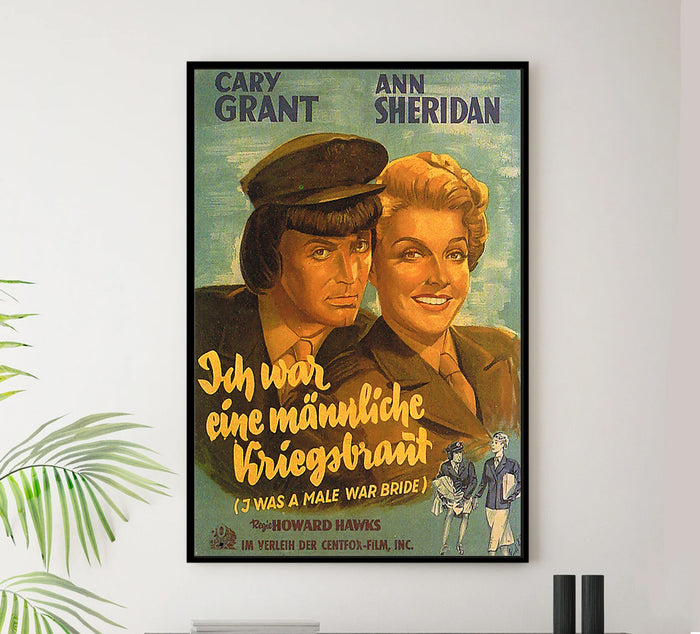 Houseboat 1958 - Cary Grant - Germany - Classic Movie Poster