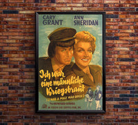 Houseboat 1958 - Cary Grant - Germany - Classic Movie Poster