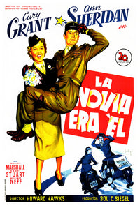 I Was a Male War Bride 1949 - Cary Grant - Spain - Classic Movie Poster