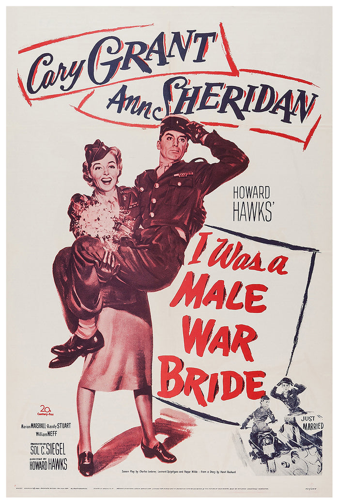 I Was a Male War Bride 1949 - Cary Grant - US - Classic Movie Poster