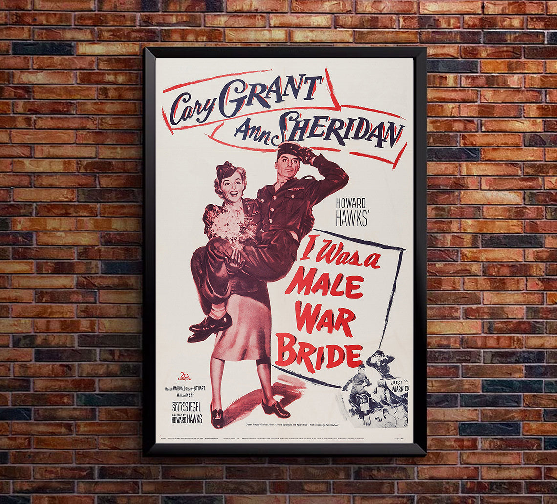 I Was a Male War Bride 1949 - Cary Grant - US - Classic Movie Poster