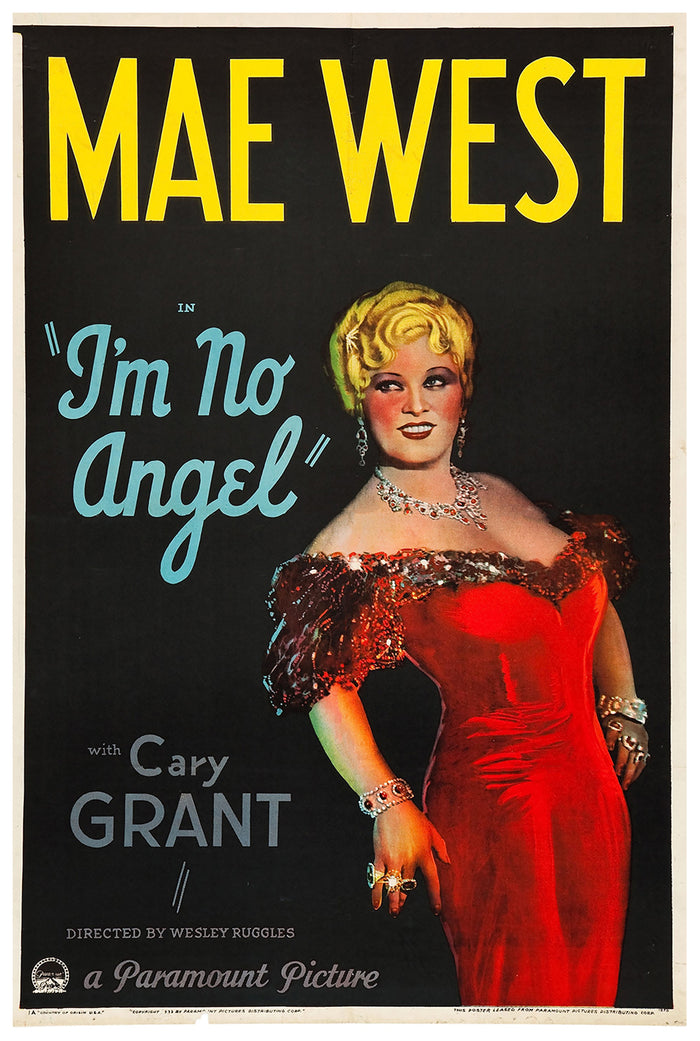 I'm No Angel 1933 - Cary Grant - US - Classic Movie Poster