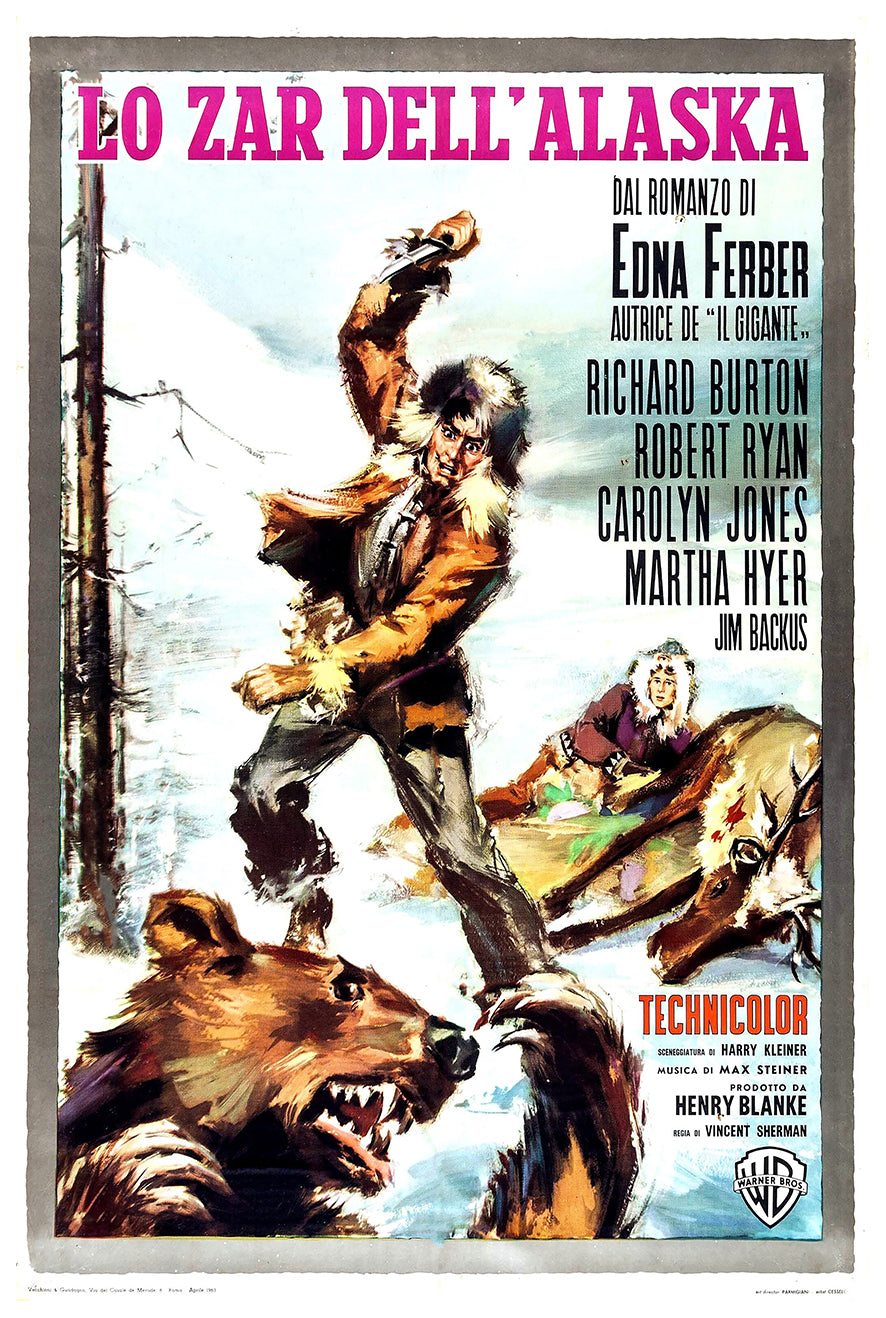 Ice Palace 1960 - Richard Burton - Italy - Classic Movie Poster