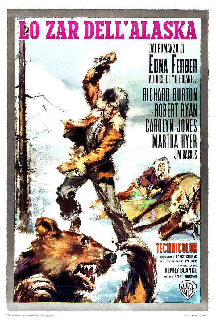 Ice Palace 1960 - Richard Burton - Italy - Classic Movie Poster