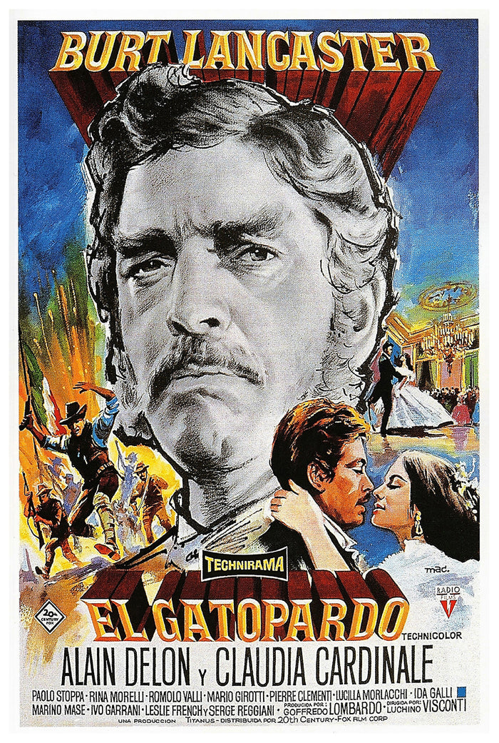 Il gattopardo 1963 - Burt Lancaster - Spain - Classic Movie Poster
