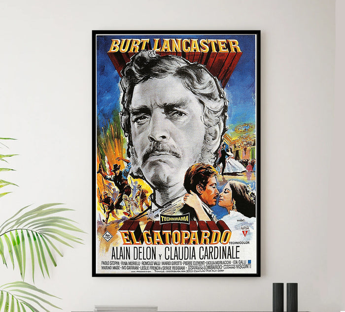 Il gattopardo 1963 - Burt Lancaster - Spain - Classic Movie Poster