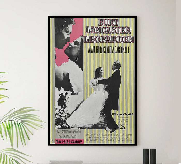 Il gattopardo 1963 - Burt Lancaster - Sweden - Classic Movie Poster