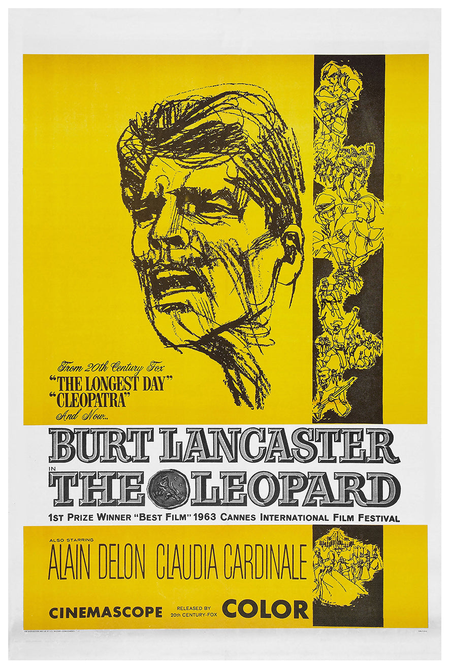 Il gattopardo 1963 - Burt Lancaster - US - Classic Movie Poster