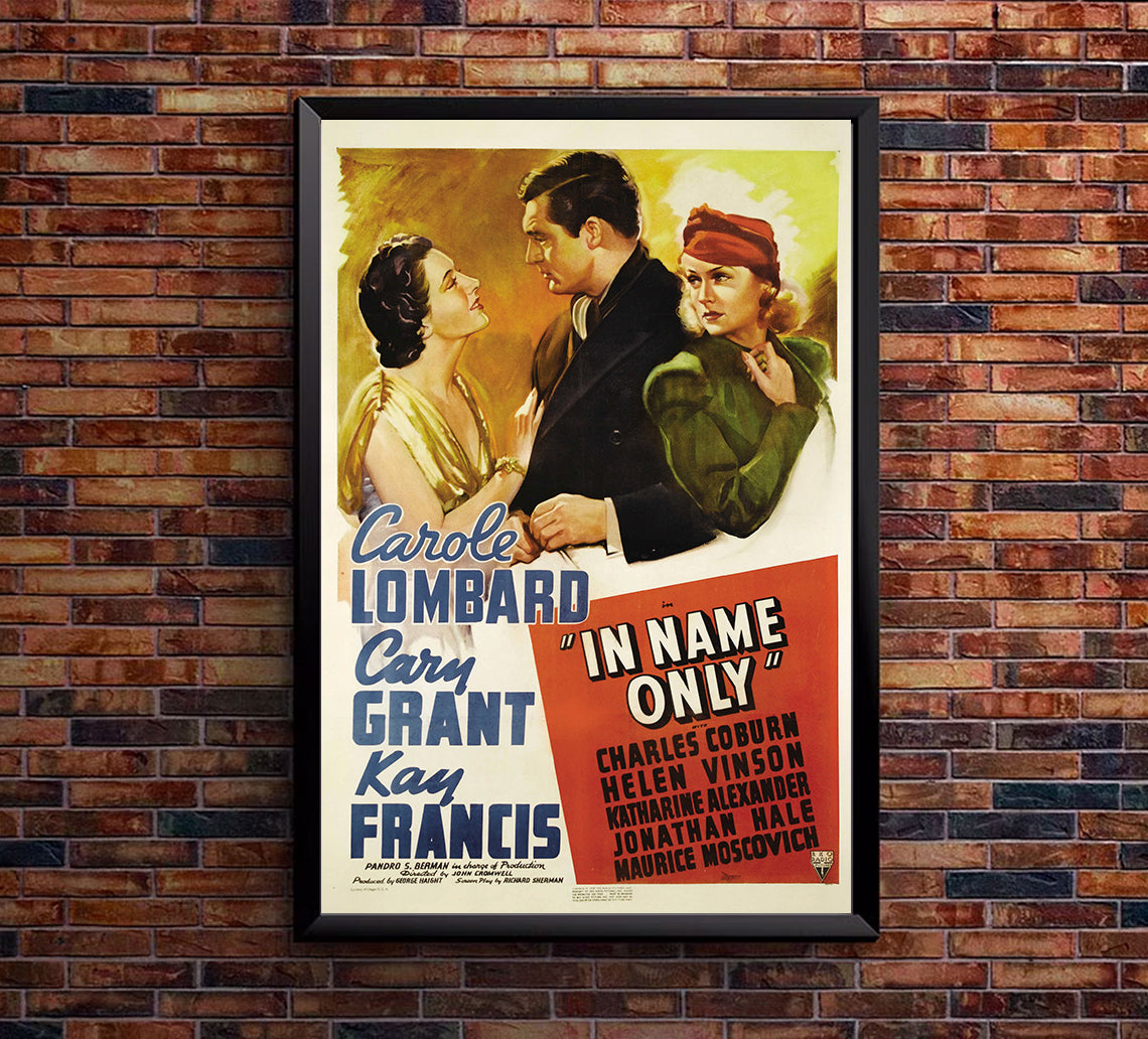 In Name Only 1939 - Cary Grant - US - Classic Movie Poster