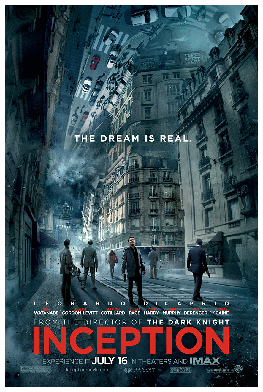 Inception 2010 v4 - Classic Movie Poster