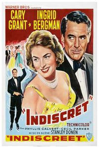 Indiscreet 1958 - Cary Grant - Belgium - Classic Movie Poster
