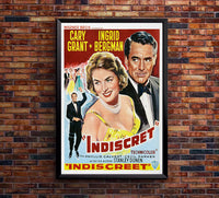 Indiscreet 1958 - Cary Grant - Belgium - Classic Movie Poster