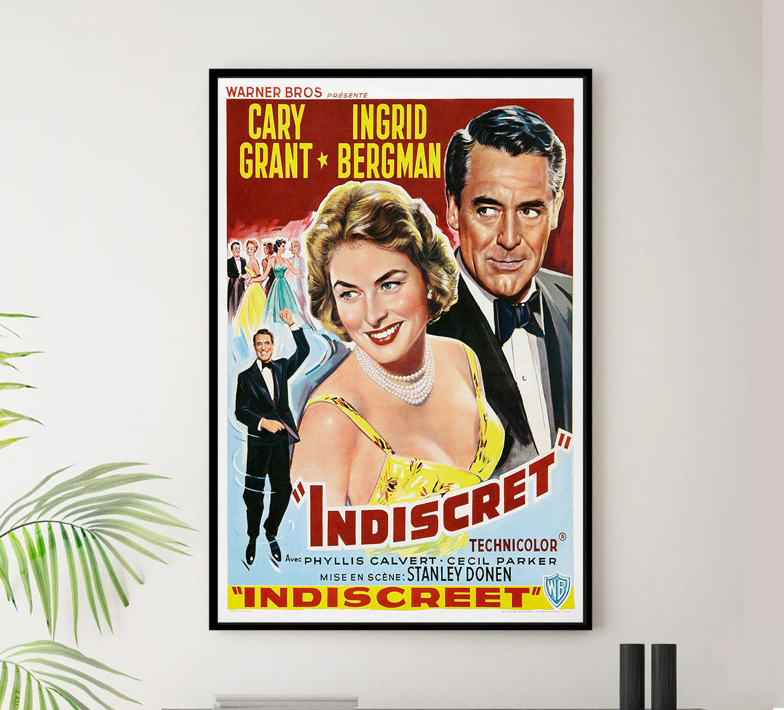 Indiscreet 1958 - Cary Grant - Belgium - Classic Movie Poster