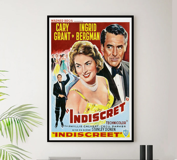 Indiscreet 1958 - Cary Grant - Belgium - Classic Movie Poster