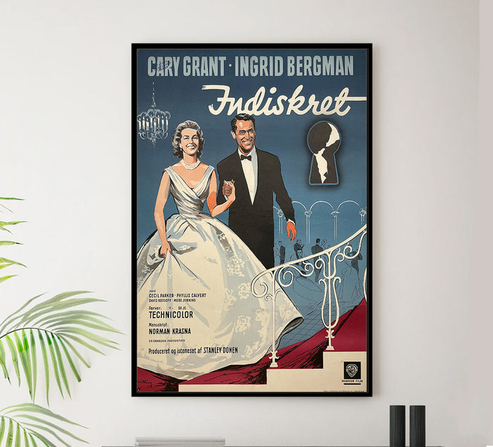 Indiscreet 1958 - Cary Grant - Denmark - Classic Movie Poster