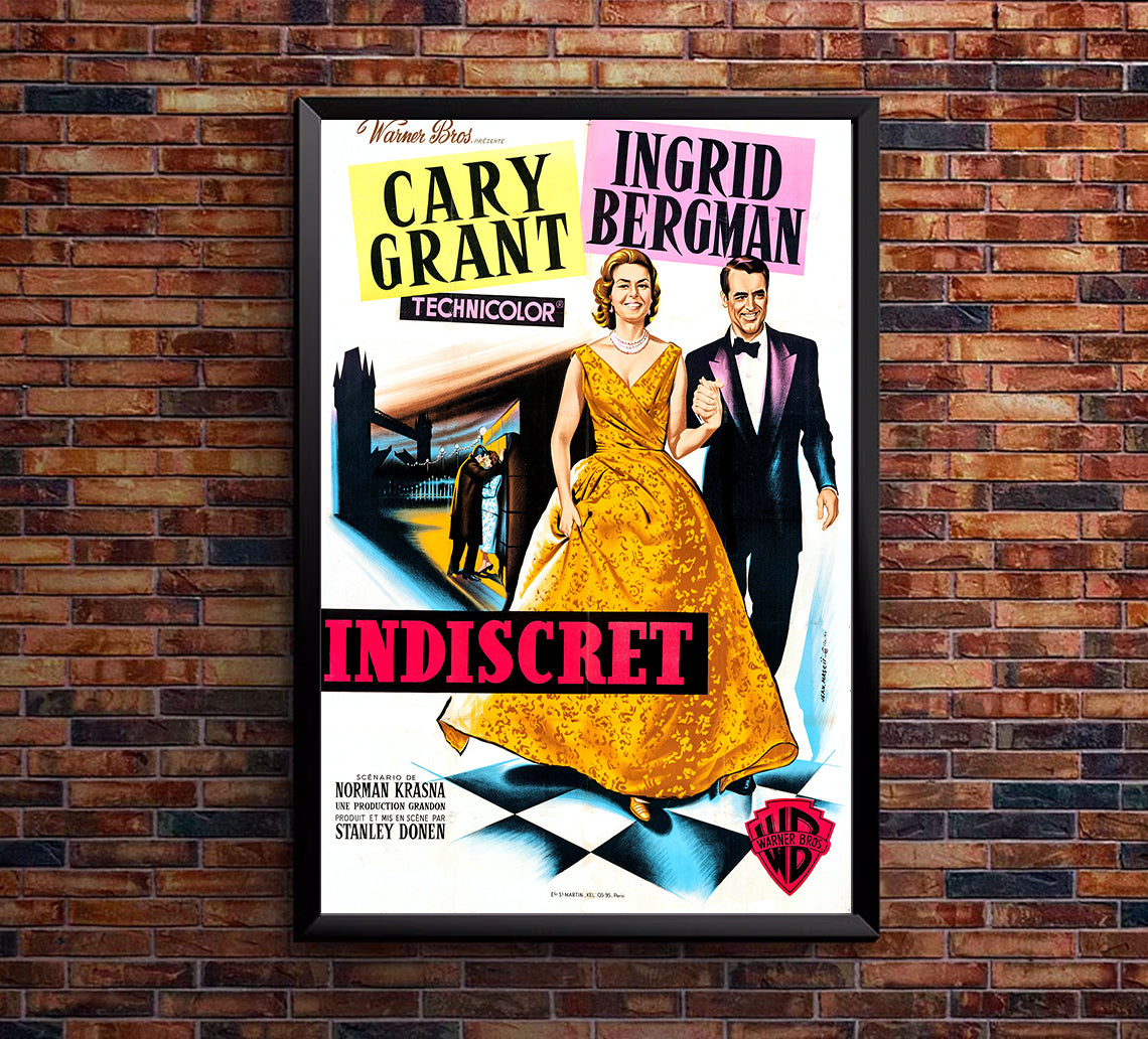 Indiscreet 1958 - Cary Grant - France - Classic Movie Poster