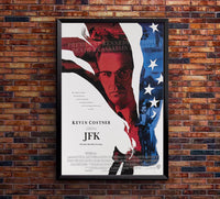 JFK 1991 - Kevin Costner - Vintage Classic Movie Poster