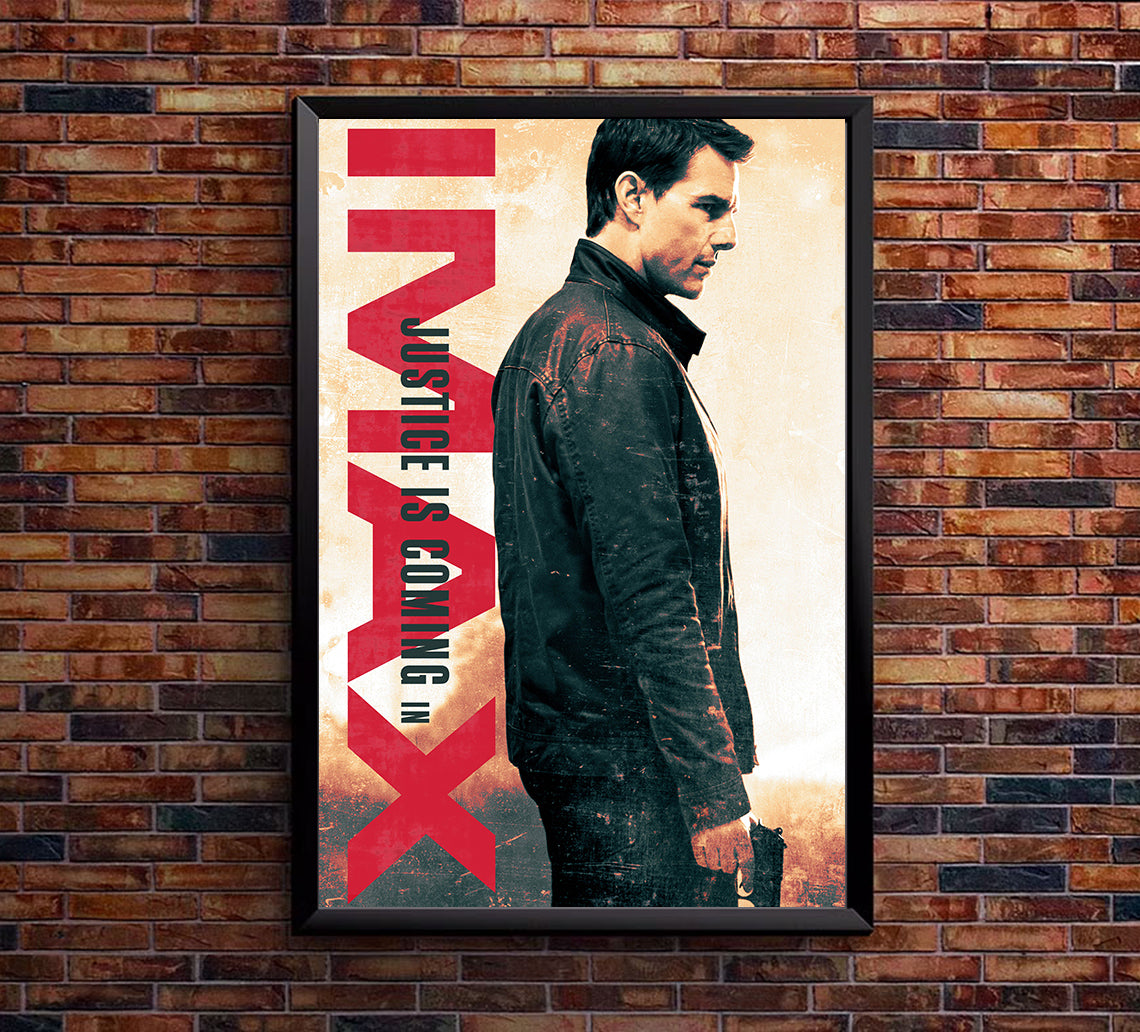 Jack Reacher Never Go Back 2016 - IMAX - Classic Movie Poster