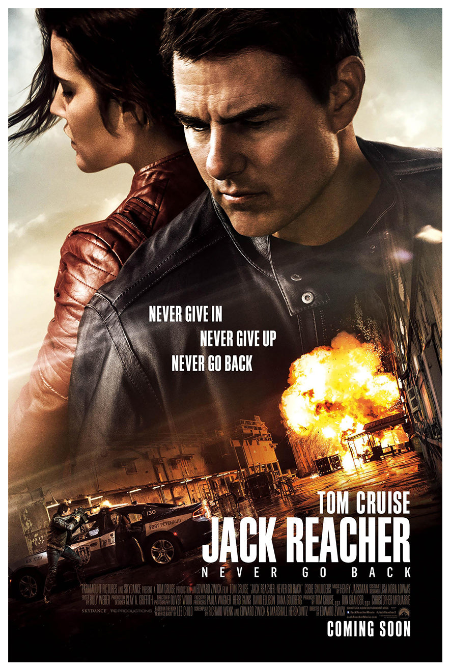Jack Reacher Never Go Back 2016 v2 - Classic Movie Poster