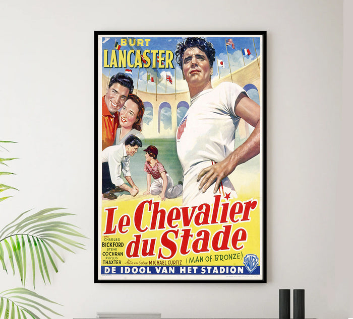 Jim Thorpe -- All-American 1951 - Burt Lancaster - Belgium - Classic Movie Poster