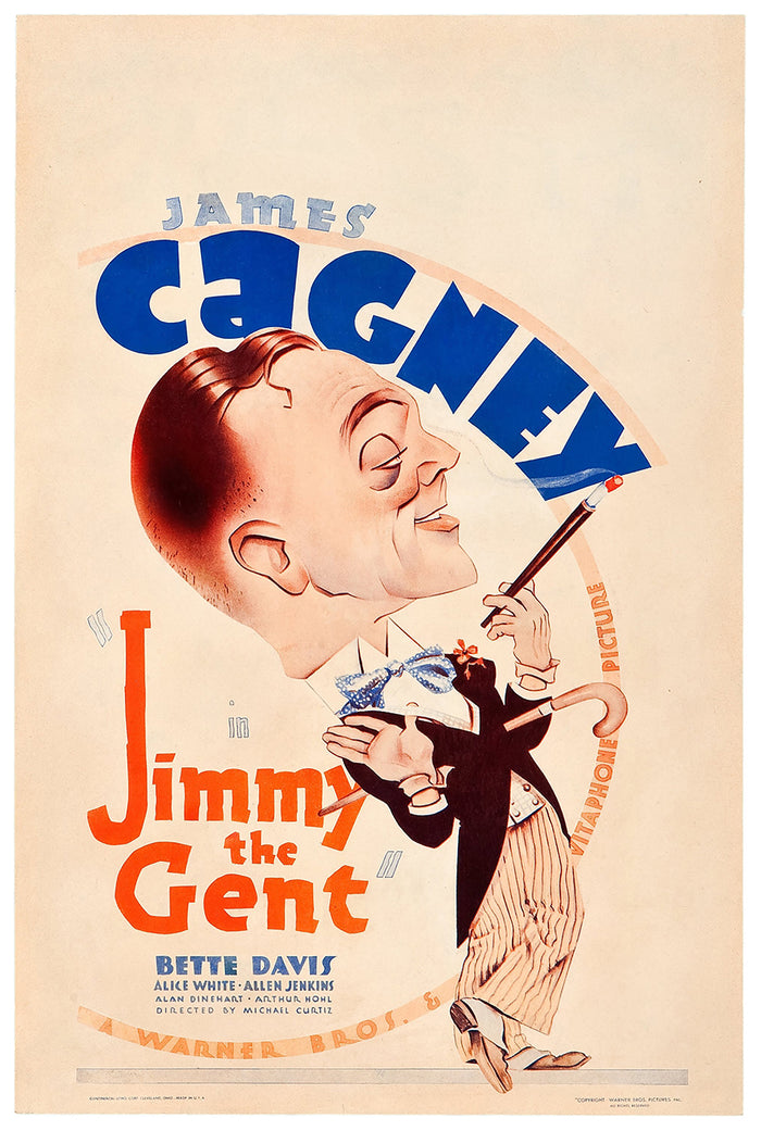 Jimmy the Gent 1934 - James Cagney - US - Classic Movie Poster