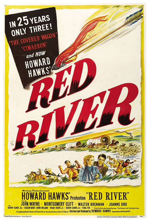 Red River - John Wayne - 1948 - Movie Poster