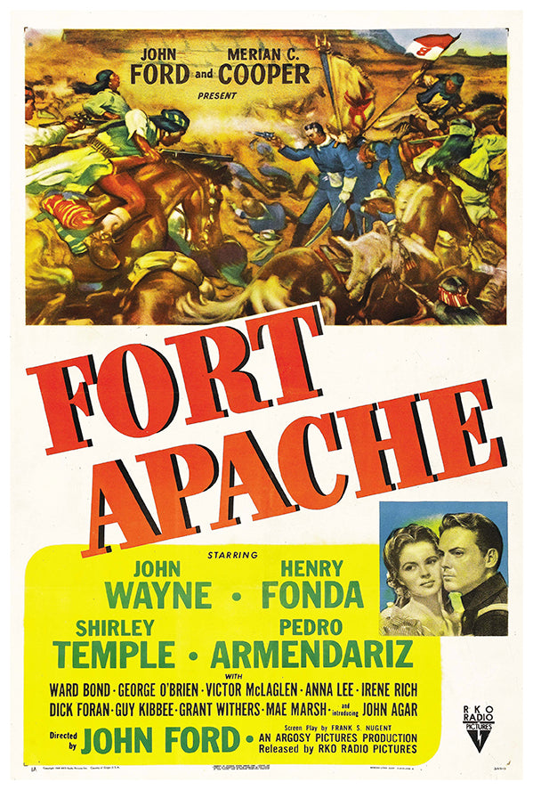 Fort Apache - 1948 - Movie Poster  - John Wayne