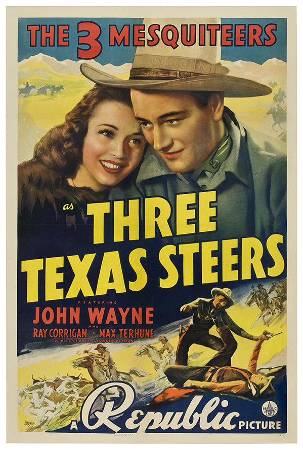 Three Texas Steers - 1939 - Movie Poster