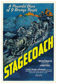 Stagecoach - John Wayne - 1939 - Movie Poster