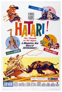 Hatari - John Wayne - 1963 - Movie Poster