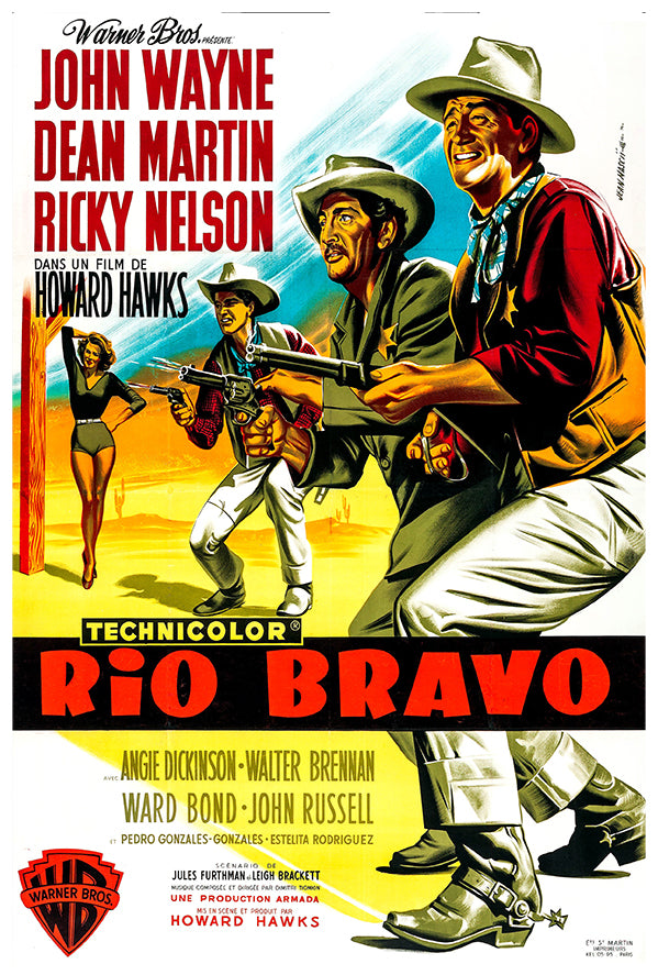 Rio Bravo - John Wayne - 1959 - French - Movie Poster