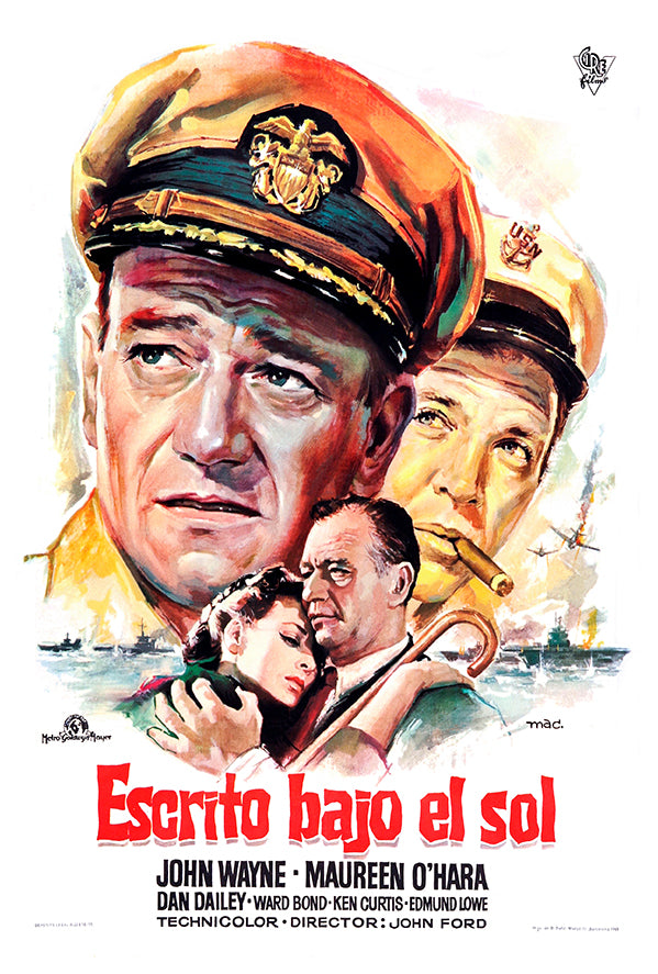 The Wings of Eagles - 1957 - Spanish - Movie Poster