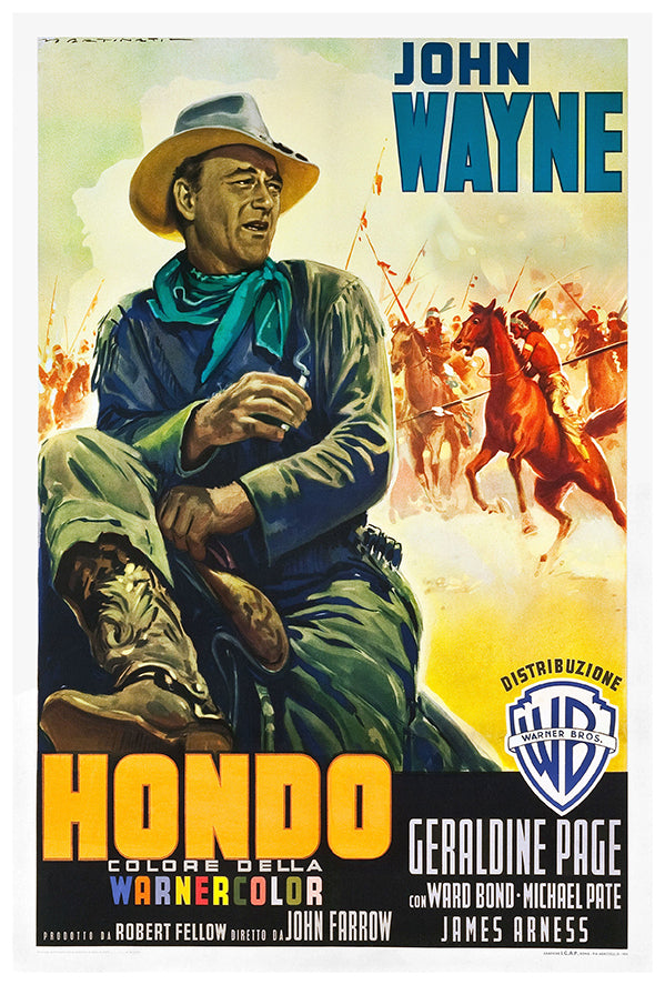 Hondo - John Wayne - 1953 - Italian - Movie Poster