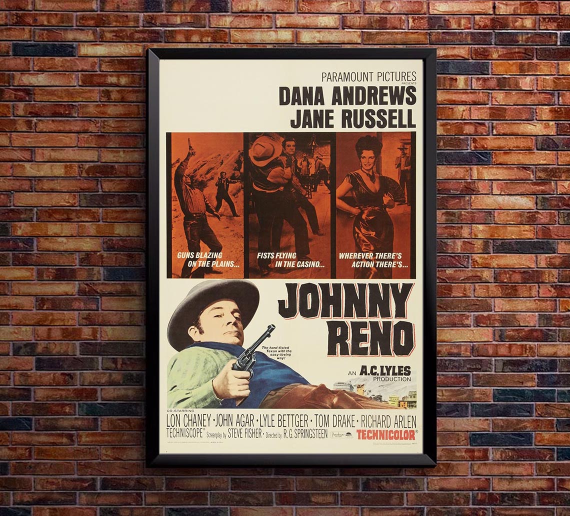Johnny Reno 1966 - Vintage Classic Movie Poster