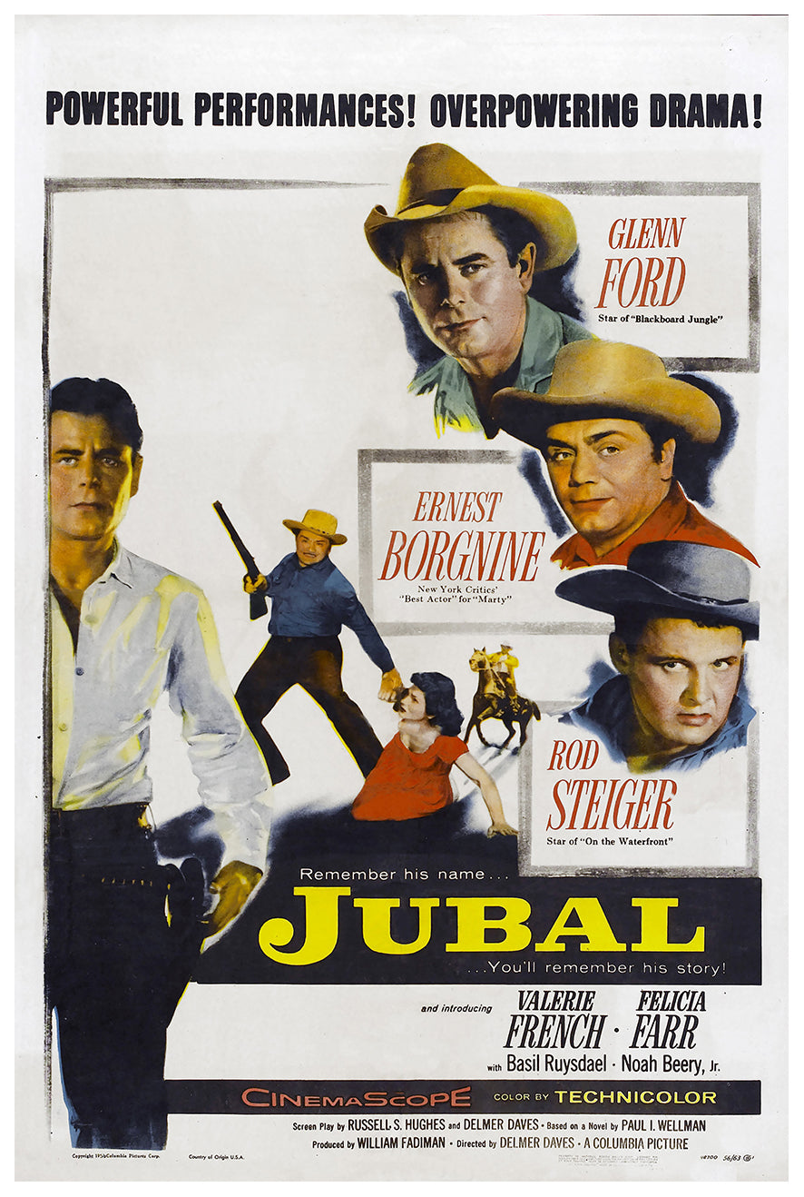 Jubal 1956 - Charles Bronson - US - Classic Movie Poster