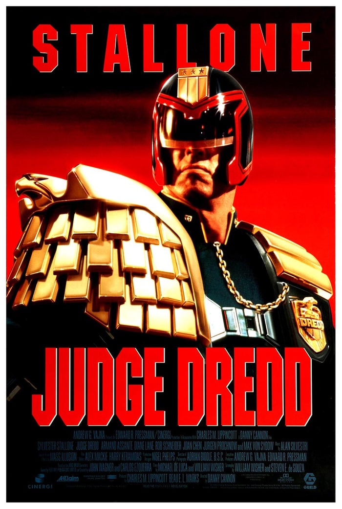 Judge Dredd 1995 v2 11x17  - Vintage Classic Movie Poster