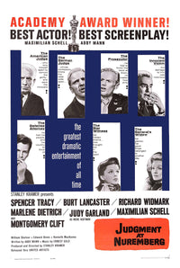 Judgment at Nuremberg 1961 - Burt Lancaster - US- Classic Movie Poster
