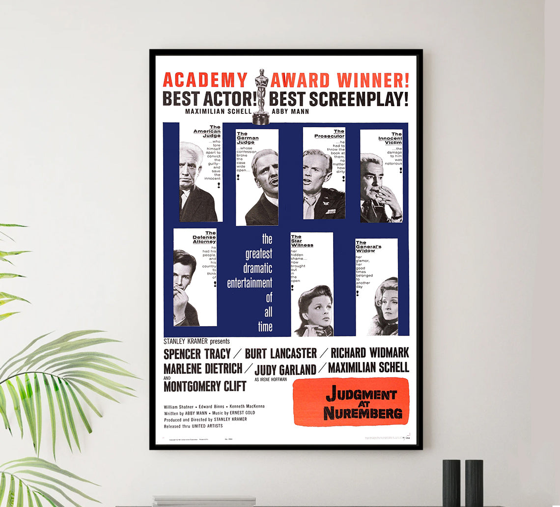 Judgment at Nuremberg 1961 - Burt Lancaster - US- Classic Movie Poster